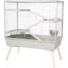 Küülikupuur ZOLUX Neolife 100 XL roheline — metall/plast, 990×540×1140 mm, 15 mm varda vahe, küülikutele 10–15,9 kg