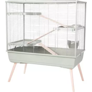 Küülikupuur ZOLUX Neolife 100 XL roheline — metall/plast, 990×540×1140 mm, 15 mm varda vahe, küülikutele 10–15,9 kg