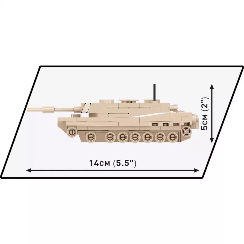 Ehituskomplekt Cobi Abrams M1A2 — 174 tk, soovitatav vanus alates 6 aastat, beež