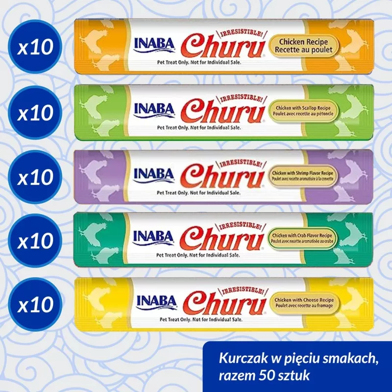 INABA Churu Varieties Chicken - kassimaiused - 50 x 14g