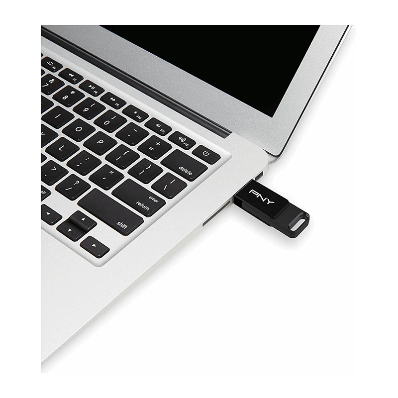 PNY Elite, 64 GB, USB USB-C, 3.2 Gen 1 (3.1 Gen 1), 120 MB/s, Dia, Must