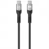 Manhattan Fast USB-C to USB-C kaabel (240W), 1m, 240W sülearvuti laadimine + kiire andmeedastus ja video, töötab kõigi sülearvutitega (märkus: vaja on täiendavat USB-C 240W seinelaadijat), 40 Gbps ülikiired ülekanded, must, 3-aastane garantii