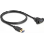 DeLOCK SuperSpeed USB 5 Gbps kaabel USB tüüp-A isane emasele 1 m must