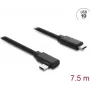 DELOCK aktiivne optiline USB USB-C kaabel 10 Gbit/s, nurga all pistik pistikusse, 7,5 m