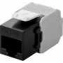 Wentronic Goobay CAT 6a KeyStone RJ45 pesa, varjestamata, 500 MHz, must-valge (90692)