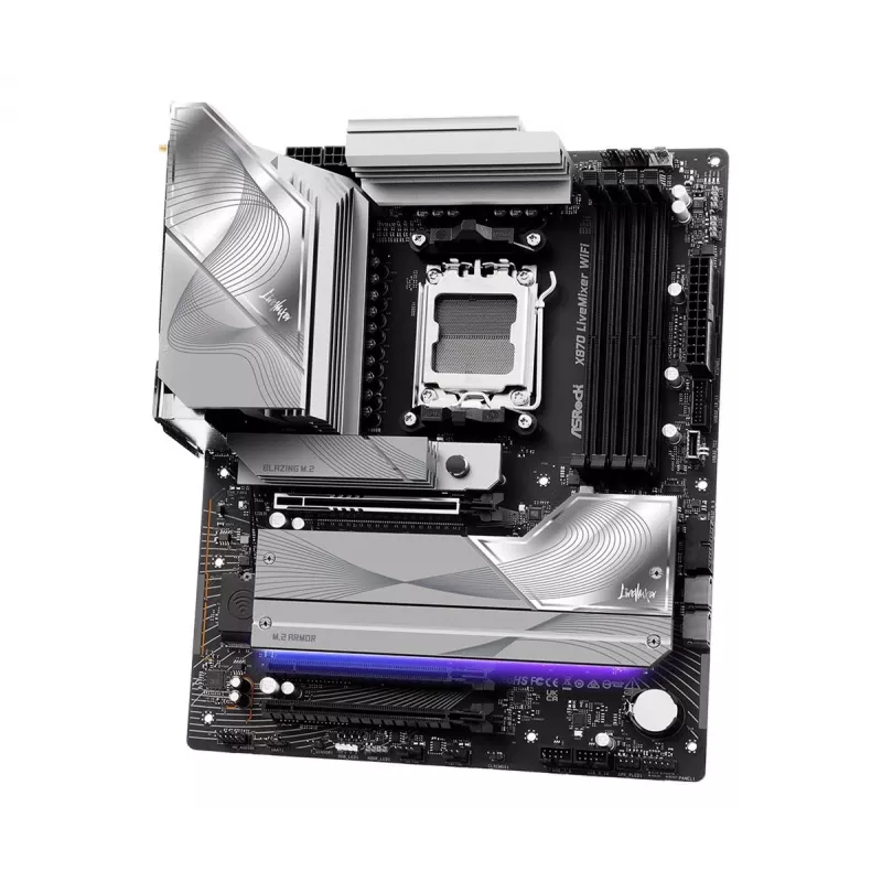 Emaplaat ASROCK X870 (Socket AM5, ATX, DDR5, 4 mälupesa, X870LIVEMIXERWIFI)