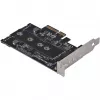 Silverstone SST-ECM27 M.2/SATA adapterkaart, PCIe 4.0, 1x M-Key, 2x SATA 6G - madal profiil