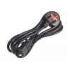 APC AP9895 toitekaabel, 16A 200-240V, C19 UK pistikule BS 1363A, 2,44 m, must