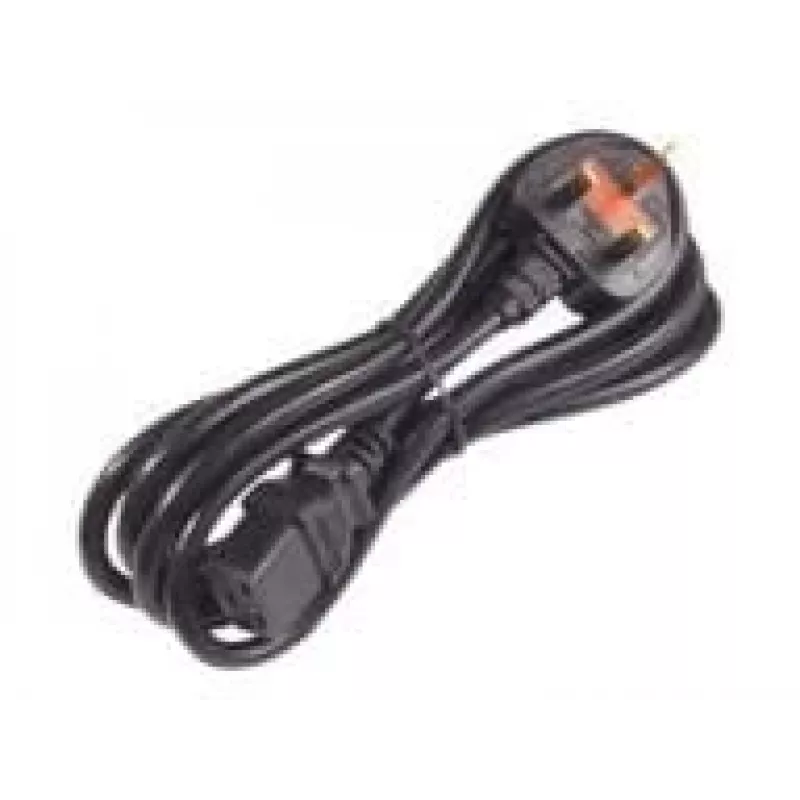 APC AP9895 toitekaabel, 16A 200-240V, C19 UK pistikule BS 1363A, 2,44 m, must