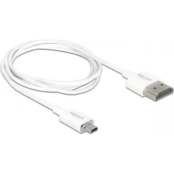 HDMI-kaabel DeLOCK 85149 1m HDMI Type A to Type D valge