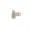 USB-mälupulk PATRIOT PS64GT560DS5D 64GB USB 3.2 (USB-A & USB-C), pöörlev tsink-sulamist korpus, hõbedane
