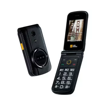 Klapptelefon AGM M8 FLIP — Dual SIM, 2,8-tolline (7,11 cm) ekraan, 1500 mAh aku, 162 g, Must