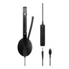 EPOS ADAPT 165 USB-C II peakomplekt, juhtmega, peavõruga, kontori/kõnekeskuse jaoks, USB Type-C, must