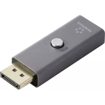 Renkforce RF-6903988 DisplayPort 8K EDID emulaator, alumiinium, 7680x4320 @ 60 Hz (RF-6903988)