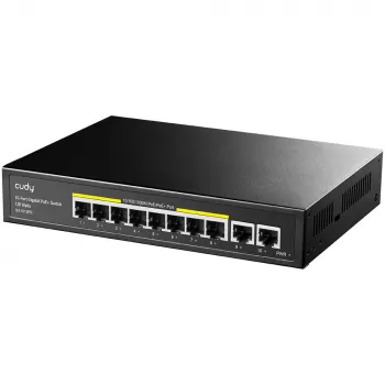 Cudy GS1010PE võrgukommutaator Gigabit Ethernet 10 porti PoE Must