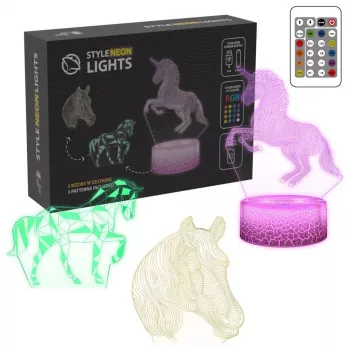 Manta SNL116RGB RGB 3D hobuse dekoratiivne LED-lamp