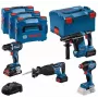 Kruvikeeraja BOSCH 18V COMBO KIT GSR 18V-90C GDX 18V-210C GBH 18V-24C GSA 18V-28 1xPC4.0Ah 2xPC5.5Ah
