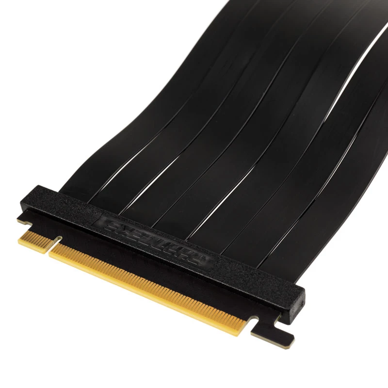 PHANTEKS PCIe x16 Riser Ribbon kaabel, 90 kraadi, 22 cm – must