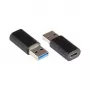 Alcasa USB-AD300 kaabliadapter USB 3.0 / USB 3.1 (1. põlvkond) A USB-C must (USB-AD300)