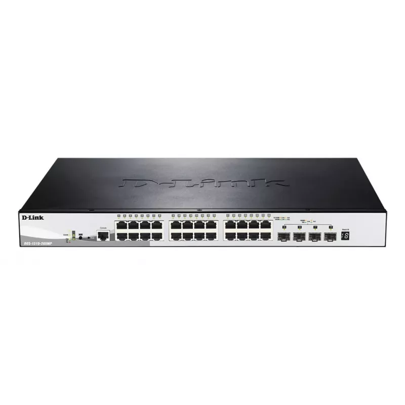 D-Link DGS-1510-28XMP Hallatav L2/L3 Gigabit Ethernet (10/100/1000) Power over Ethernet (PoE) Must, Hall