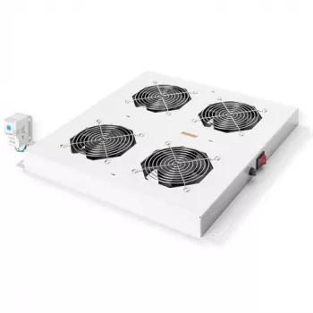 ROLINE 19-tolline jahutusventilaatori seade, 4 ventilaatorit, hall, mudel 26.21.0077