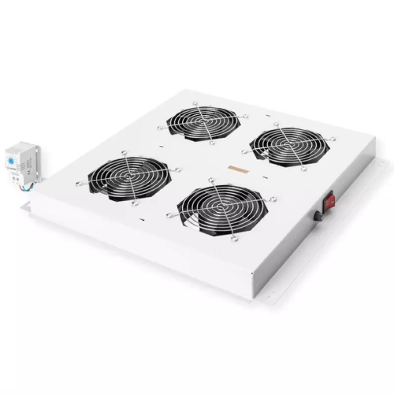 ROLINE 19-tolline jahutusventilaatori seade, 4 ventilaatorit, hall, mudel 26.21.0077