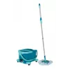Mopping system Leifheit Clean Twist Mop Ergo mobile, single-tank, blue, with mop and castor wheels