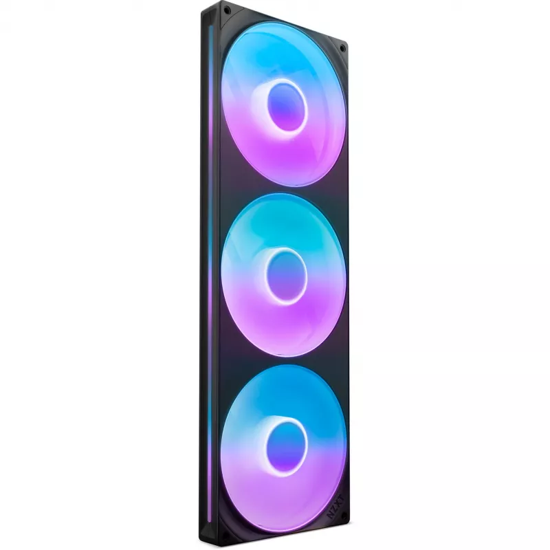 Ventilaator NZXT F420 RGB Core 14 cm must Fluid Dynamic Bearing