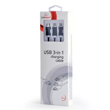 USB 2.0 kaabel Gembird CC-USB2-AM31-1M — USB A pistik, 1 m, must