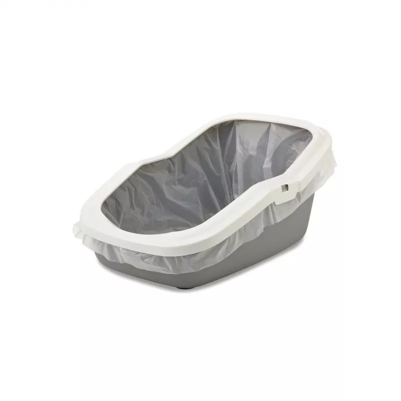 Avatud kassiliivakast Savic Aseo Hall Valge 560×390×275 mm kassidele, plastist, 2 kg