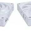 120 mm korpuseventilaator Lian Li UNI FAN CL Wireless — valge, juhtmevaba RGB juhtimine, ahelühenduse tugi