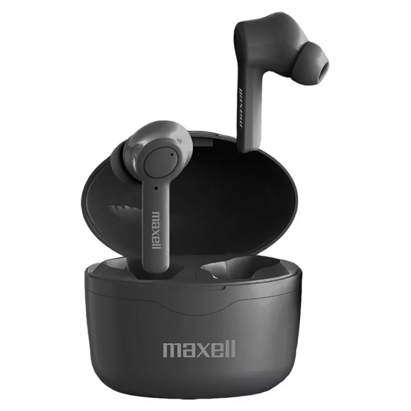 Maxell Bass 13 Sync Up juhtmevabad Bluetooth kõrvasisesed kõrvaklapid laadimiskarbiga must