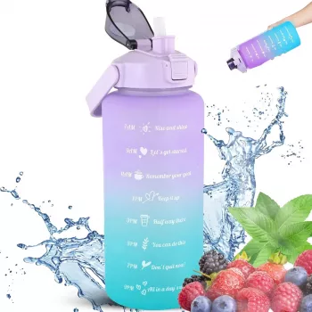 Extralink Motivational Bottle, veepudel, 2000 ml, lilla-sinine, BUT-992