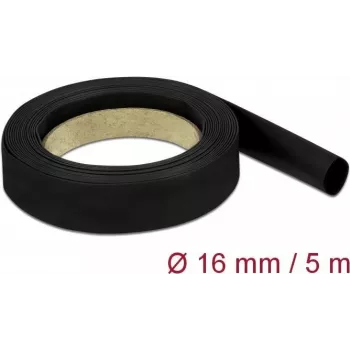 Termokahanev toru DeLOCK 18940 must 5 m 1,6 cm