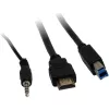 KVM-lüliti Inter-Tech IPC AS-41HUS 4 porti USB