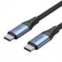 Vention USB 2.0 5A 240W 1,5m MUST USB-C kuni C kaabel