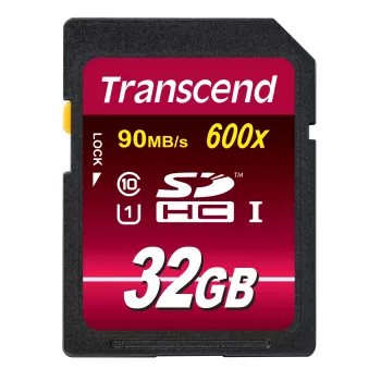 Välkmälu Transcend 32GB SDHC UHS-I 600x TS32GSDHC10U1