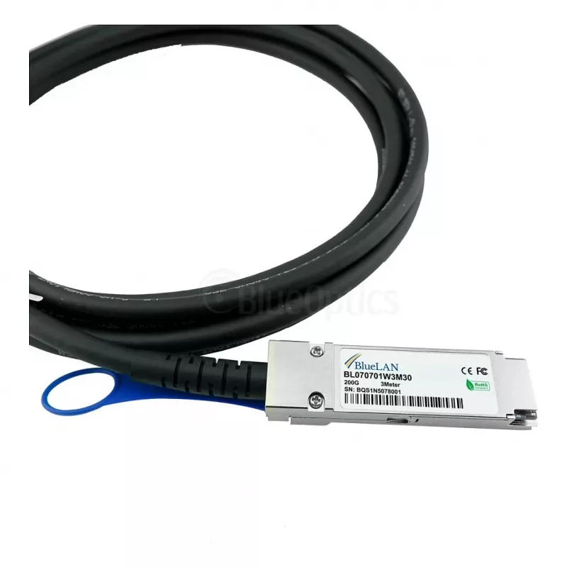 BlueOptics CBL-NTWK-0956-QSFP56-3-BL 3m QSFP56 DAC-kaabel