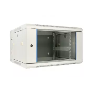 Extralink Rackmount cabinet 6U 600x600 AZH Gray wall mounted, swing type