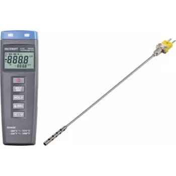 VOLTCRAFT K102 + TP 201 temperatuurimõõteriist -200 kuni +1370 °C Andur Tüüp K
