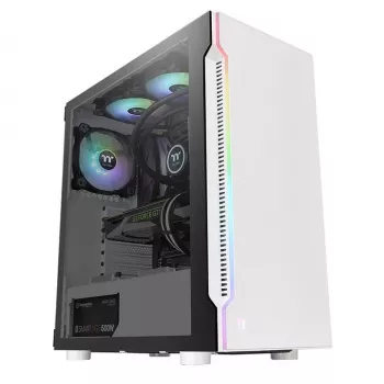 PC korpus Thermaltake H200 TG Snow RGB Midi Tower valge
