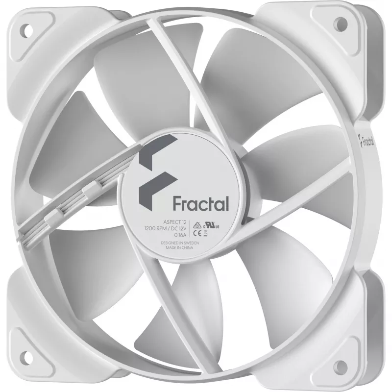 Fractal Design Aspect 12 120mm korpuse ventilaator, valge