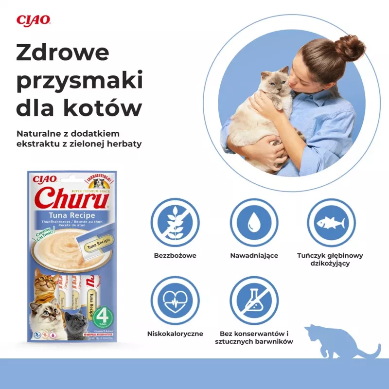 INABA Churu Tuna Recipe - kassimaiused - 4x14 g