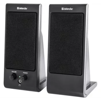 Laua- / riiulikõlarid DEFENDER SPK-170 2.0, 4 W RMS, juhtmega USB 5 V, 3,5 mm, must