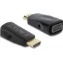 DELOCK HDMI-VGA adapter 3,5 mm heli ja USB-toitekaabliga — mudel 61082