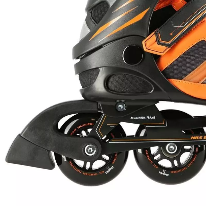Rulluisud Nils Extreme NA14112 Must-oranž SIZE. 38