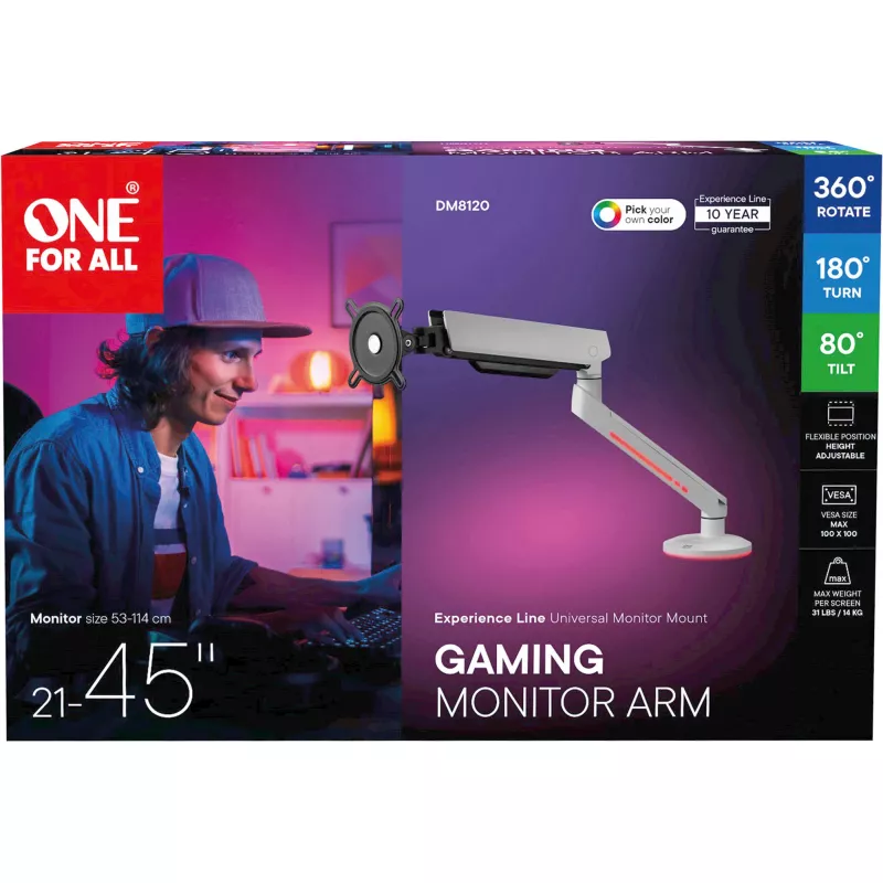 One For All DM8120 Experience-line VESA kinnituskomplekt LCD-ekraan 21-45 RGB