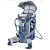 Beebikandja seljakott DEUTER Kid Comfort Active — sinine, polüamiid, kuni 22 kg, päikesevari, jalatus, VariQuick, Lite Air