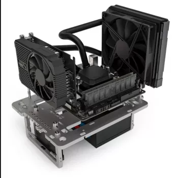 Streacom benchtable BC1 Mini V2 titan — kompaktne töölaud ATX-ühilduvusega