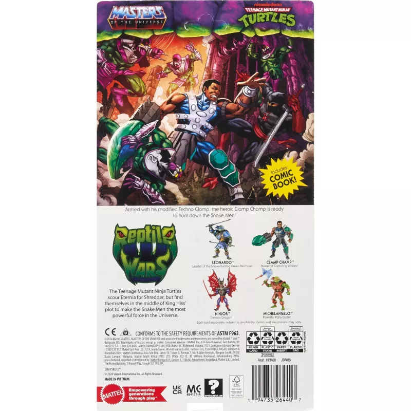 Märulifiguur MATTEL MotU Origins Clamp Champ JBN05 — kollektsionääride mänguasi, üksikfiguur